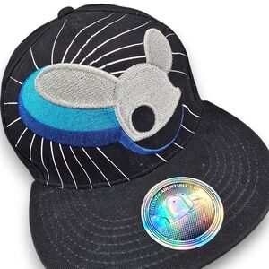 Deadmau5 Snapback Hat Mens One Size Black Blue Cotton Embroidered Flat Brim Cap